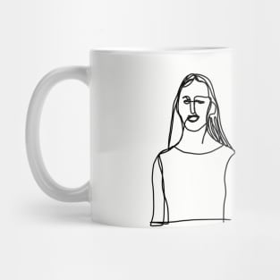 Distracted Boyfriend Meme Minimal Line Art Mug